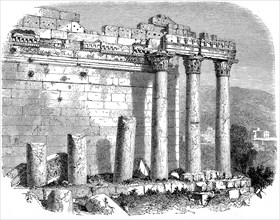 Corinthian capitals in Baalbek