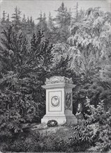 The monument to the Queen Luise in the castle garden at Hildburghausen