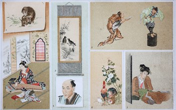 Various illustration of art from Japan