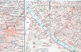 historical map of Firenze