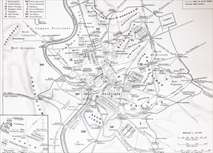 map of the historical Rome