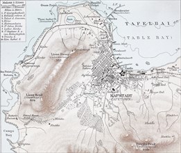 historical map of Capetown