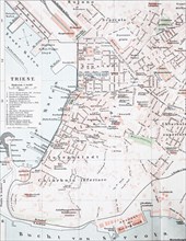 a historical map of Trieste