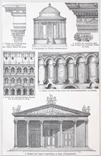 various buildings from roman art and architecture