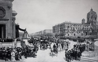 pageant to the silver wedding of the austrian imperial couple on 24 april 1879