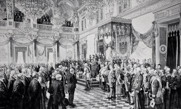 the first opening of the german reichstag by kaiser wilhelm II.