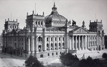 german Reichstag building at Berlin