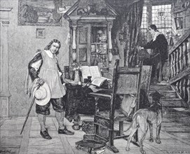 Cromwell visiting J. Milton