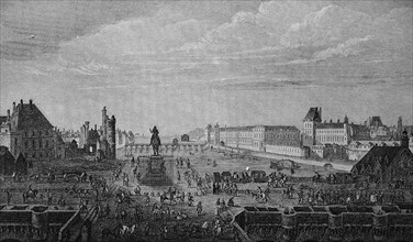 Pont Neuf and the Quays at the Louvre at the time of Louis XIV