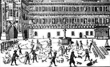 Fox tossing was a competitive blood sport popular in parts of Europe in the 17th and 18th centuries