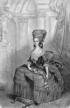 Costume painting from the time of Louis XVI