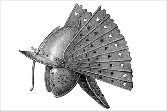 iron winged helmet of the Panzerreiter by Johann Sobiesky