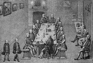 An evening party of King Friedrich Wilhelm I