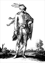 Hussar officer from Hungary in uniform