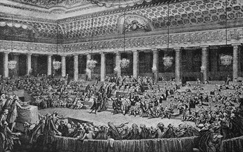 An evening session on 4 August 1789 at the beginning of the French Revolution  /  Eine Abendsitzung vom 4. August 1789 zum Beginn der Französischen Revolution
