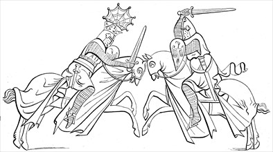 fight between knights in the 13th century