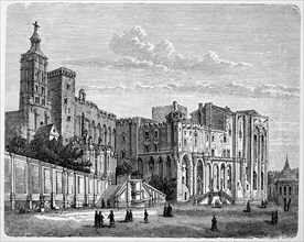 The papal palace of Avignon