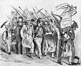 Procession of workers in favour of the academic legion on 26 May 1846