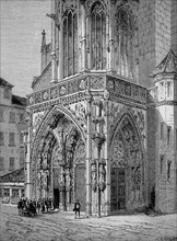 Portal of the church Frauenkirche in Nuremberg