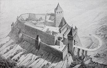 A German knight's castle of the 12th century