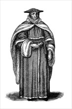 Judge in robe from the time of Charles II