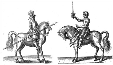 Lancers and cuirassiers from the time of the Thirty Years War