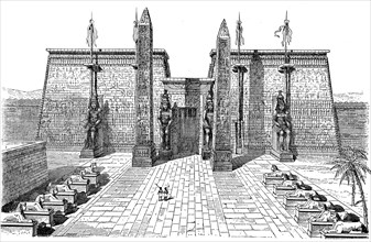 Facade of the temple of Luxor