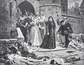 Katharina von Medici after the St. Bartholomew's Day massacre