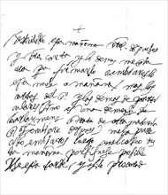 a handwritten letter from King Philip II of Spain  /  ein handschriftlicher Brief von König Philipp II. von Spanien