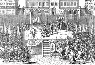 Execution of Counts Egmont and Hoorn in the Brussels market