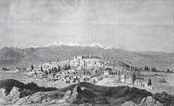 view of the city of Erzerum in 1850