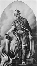 The Holy Saint Florian (3rd century) was an officer of the Roman army and commander of a unit for fire fighting