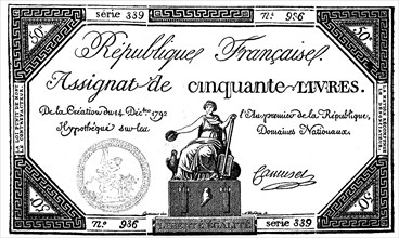 Assignats from 1792
