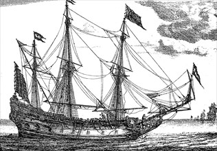 A Straetvarder in the 17th century merchant ship of Holland  /  Ein Straetvarder im 17. Jahrhundert