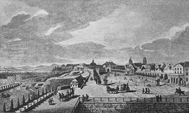 The city of Kassel in the 18th century