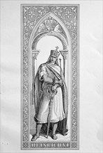 Heinrich VI. from the House of Staufer (* November 1165, † September 28, 1197) was from 1169 Roman-German king and from 1191 Emperor of the Holy Roman Empire  /  Heinrich VI. aus dem Geschlecht der St...