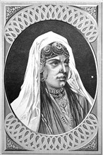Woman from Kashmir in ceremonial garb
