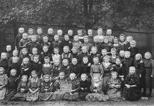 Class photo of a girls class