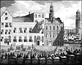 the town hall from Utrecht at the time of the peace negotiations in 1712