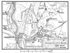 Plan of the Battle of Kunersdorf