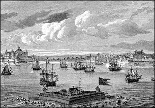 Kalmar in Sweden at the beginning of the 17th century  /  Kalmar in Schweden zu Beginn des 17. Jahrhunderts