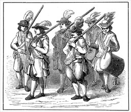 Guard soldiers from Holland in 1690