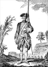 French Guard in service uniform