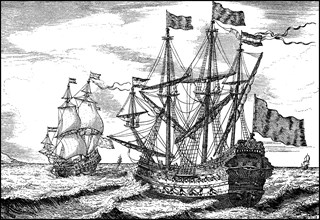 Warship from the second half of the 17th century