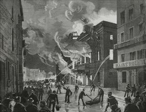 Fire at the Italian theatre, on the night of March 24, 1881