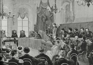 Trial of the nihilists who murdered Tsar Alexander II