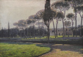 Aleksander Gierymski, Pine Trees by Villa Borghese in Rome, ca
