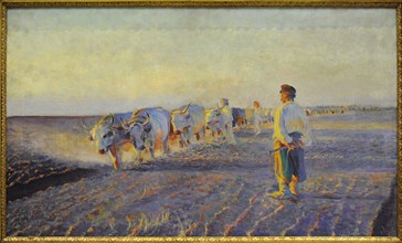 Leon Wyczolkowski, Ploughing in the Ukraine, 1892