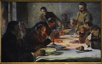 Jacek Malczewski, Christmas Eve in Siberia, 1892