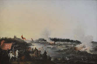Battle of Zboriv, Painting by Jan Piotr Norblin de la Gourdaine